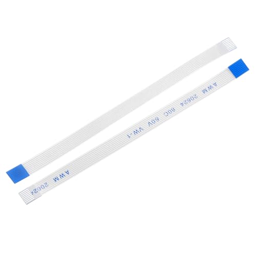 sourcing map 10 cables planos flexibles FFC, 8 pines, paso de 0,5 mm, 80 mm, FPC FFC, cable de cinta flexible para TV LCD, coche, reproductor de DVD, portátil (tipo B)