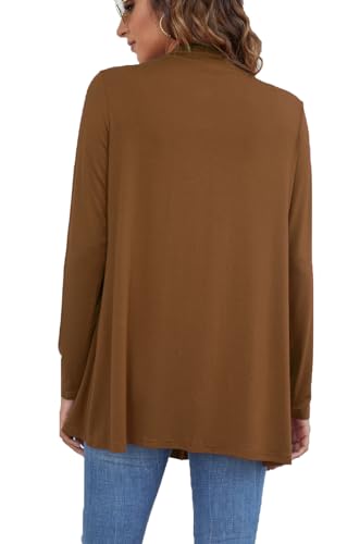 Image of Ladlop Women's Lightweight Open Front Cardigans Long Sleeve Casual Soft Drape Fall Cardigan