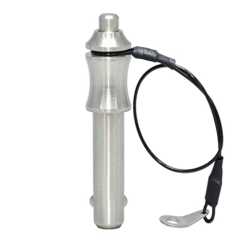 AUZHU - PLG - Inch - Marine Grade Stainless Steel Ball Lock pins Quick Release pin with Button Indexing pins Spring pins Positioning pins Safety pins Locating pins Dowels Size: M 5/16 in - L 3 in