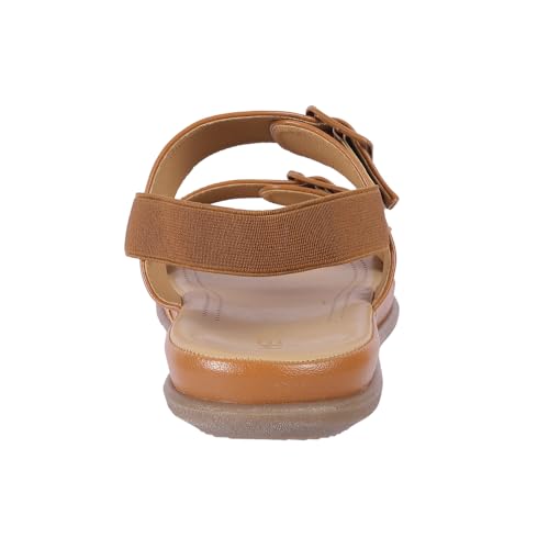 Image of Metro Women Synthetic Double Buckle Casual & Comfort Slingback Sandals