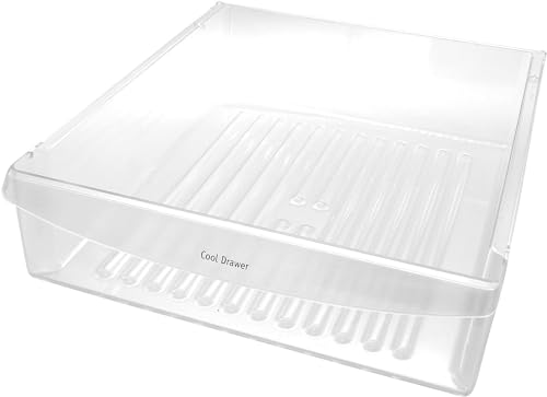 Lifetime Appliance 240342830 UPGRADED Meat Pan Crisper Bin Compatible with Frigidaire Refrigerator (16.5' x 17.2' x 4.5')