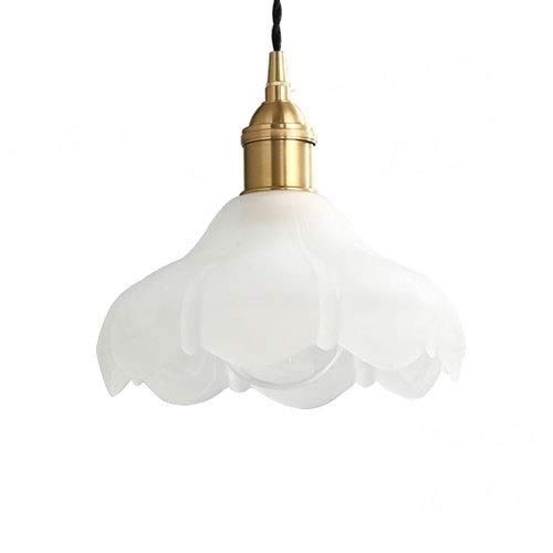 Lustre de salon en verre anti-éblouissement avec structure laiton pour un éclairage apaisant