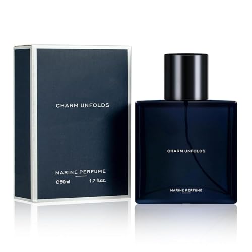 Marine Charm - Eau de Parfum unisex de 1,7 oz, perfume marino de larga duración para hombres y mujeres, colonia de feromonas para hombres (1pc)