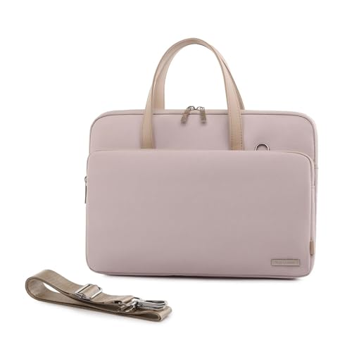 Borse Porta PC Borsa per laptop da 13-16 pollici Custodia protettiva per computer tablet a tracolla per valigetta di grande capacità PC Portatile Color: Fresh Beige Size: For 13-14 i