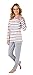 Produktbild NORMANN-Wäschefabrik Toller Damen Pyjama Langarm - auch in Übergrössen - wunderschöne Block Streifen Optik 281 201 90 101, Farbe:rosa, Größe2:48/50