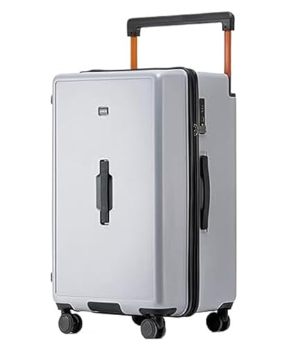 ANIIC Luggage Suitcases With Wheels 26inch Luggage Thickened Zipper Wide Trolley Wear-resistant Suitcase Checked Luggage Suitcase Spinner Luggages (Color : Sliver, Size : 26inch)