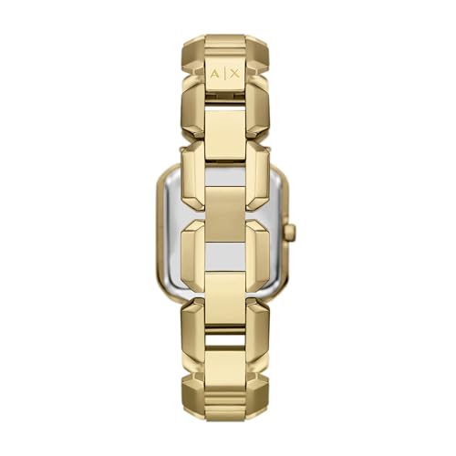 Image of Armani Exchange A|X Women's Watch, Square Three-Hand Stainless Steel Watch for Women