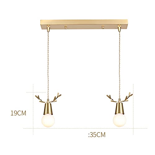 Candelabros de bronce con 2 cabezas para escaleras y restaurante 3