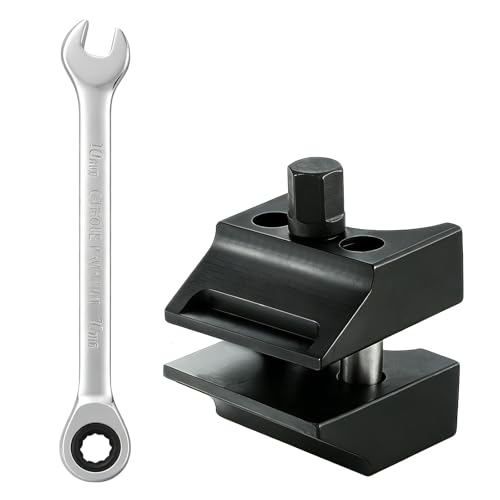MQWDGJ Heavy Duty Ball Joint Separator Tool Kit with Wrench | Black Steel Scissor-Type Extractor for Automotive Ball Joints Tie Rods & Control Arms