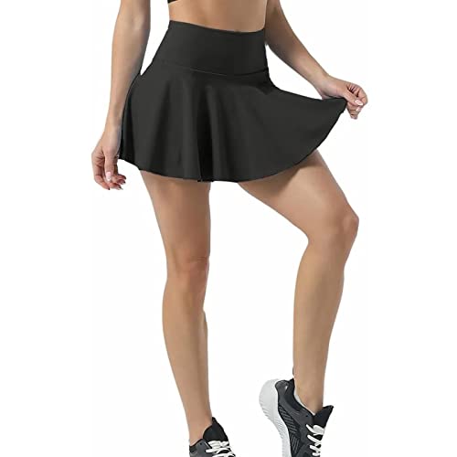 Saia de Tênis, Saia de Tênis Plissada de Cintura Alta Feminina Saia de Golfe Com Bolso para Dança La