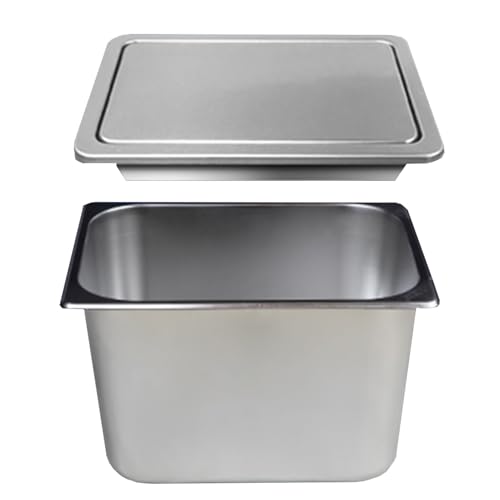Poubelle encastrée cuisine en acier inoxydable 304 taille L vide-ordures