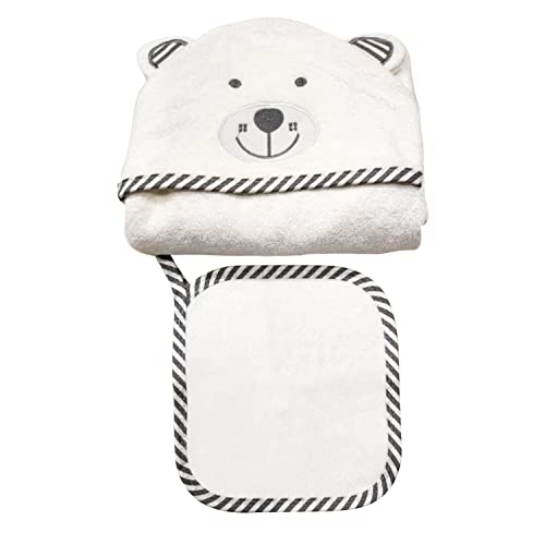 Baby Hooded Cotton Bamboo Towel, Super Ultra Soft & Absorbent Bath Towel & Washcloth Bear Ear, Hoodies For Newborns, Infants White #TOP29