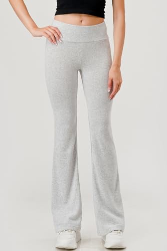 ShoSho Womens High Waist Stretchy Yoga Flare & Wide Leg Pants Lounge Bottom Buttery Soft Pants3
