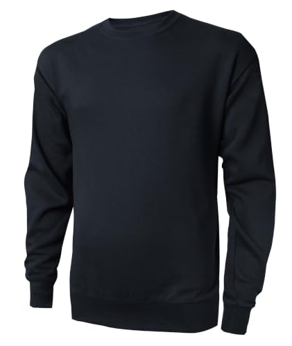 Image of SwissWell Men's Sweatshirt Crew Neck Long Sleeve Jumper Navy Blue XL