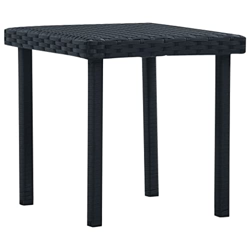 KCCKOM Patio Tea Table Black 15.7
