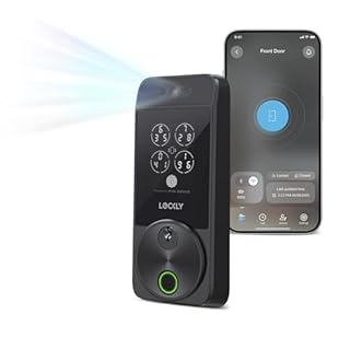 Lockly Visage Zeno Series Smart Lock, Facial Recognition & Fingerprint Keyless Entry Door Lock, Built-in Wi-Fi Deadbolt with Apple Home Key, PIN Genie Keypad, App Remote Control (Matte Black)