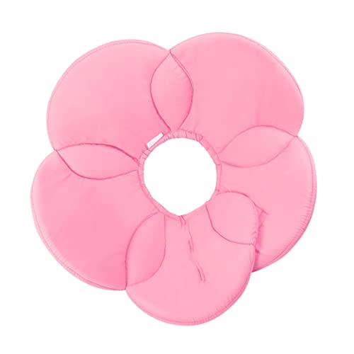 FUTUREORYY Collar Protector para Mascotas Diseño De Collar Elizabethano Antilamer para Perros Color Rosa Mediano