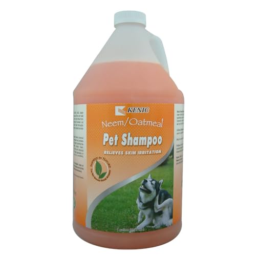 Image of Kenic Neem Oatmeal Conditioning Dog & Cat Shampoo, Calming Relief for Itchy Skin with Natural Flea & Tick Support, Moisturizing Botanical Blend, Made in USA