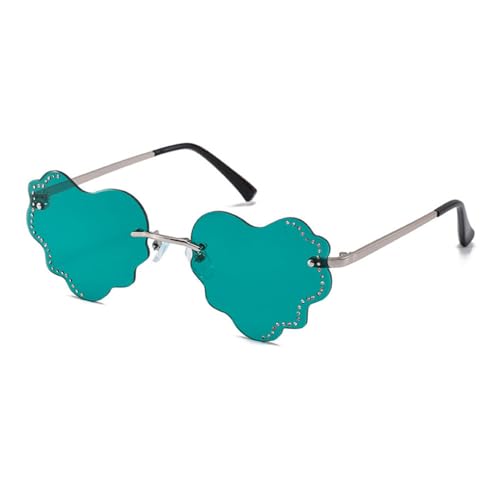 Lunettes de soleil coeur de mode MUTYNE C03 monture métal rose pour femme