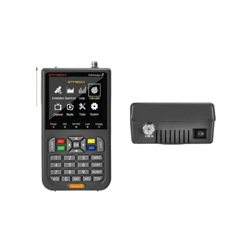 V8 Finder 2 最高の実用的衛星ファインダーメーター DVB-S/S2/S2X 3.5インチLCDディスプレイ 1080P、Type-cポート Satfinder(V8 Finder2 with bag)