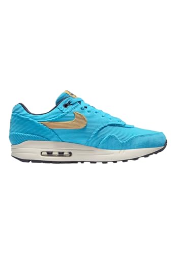 Nike Men's Air Max 1 PRM Baltic Blue/Sesame-Gridiron (FB8915 400) - 11.53