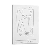 Paul Kleeパウル・クレー《忘れっぽい天使》ポスター ウォールアート キャンバス 印刷 画像 ポスター 壁の絵 壁掛け 壁飾り 誕生日ギフト ホーム装飾08x12inch(20x30cm)