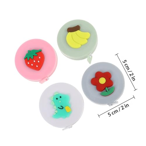 Cinta métrica portátil mini retractable 4 pcs Vaguelly miniatura 2