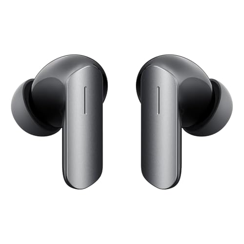 Image of realme Air 7 True Wireless Earbuds, 52dB Active Noise Reduction, Hi-Res Sound, LHDC, 12.4mm Dynamic Bass Driver, 6 Mics Clear Call, 52H Battery, Bluetooth 5.4, IP55 Water Resistance (Slate Gray)
