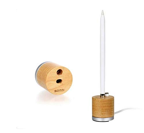 Wood Wooden Stand Holder Mini Charger Dock Station for Apple iPad Pro Pencil Charging Dock