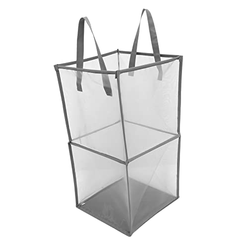 Levemolo Laundry Hamper Basket with Handle Storage Organizer for Clothes Toys and Blankets for Bathroom Nursery Bedroom and Living Room Use