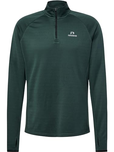 Nwlbeat Half Zip Blouse Homme avec col zippé ajustable et tissu extensible