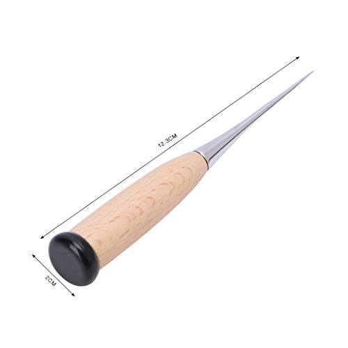 JinGuoZiLP Leather Craft Awl Tool Hole Maker Wooden Handle Sewing Stitching Punching