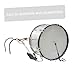 Garneck Adjustable Snare Drum Carrier for Marching Band Easy Assembly Snare Drum Accessories Durable White Back Frame for Percussion Instruments