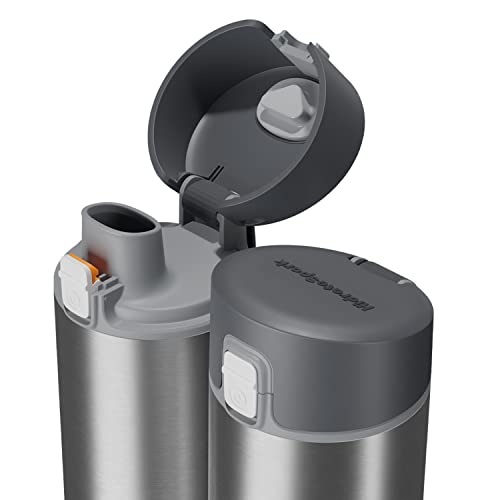 Hidrate Spark Pro Smart Water Bottle – Tracks Water Intake With Bluetooth, Led Glow Reminder When You Need To Drink – Chug Lid, 21Oz, Brushed Steel #TOP2