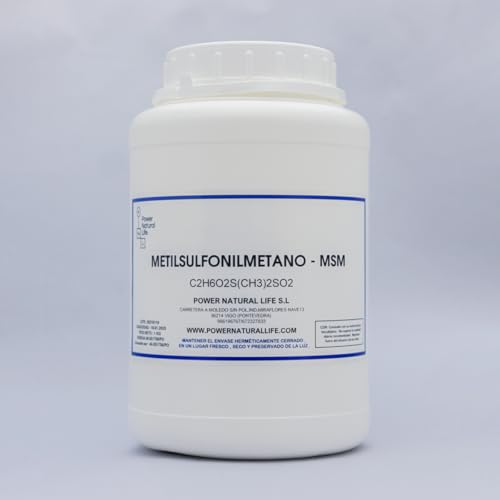 MSM en polvo 100% Puro Power Natural life | Sin aditivos | Envase de 1 kg