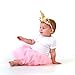 My Lello Light Pink Little Girls Tutu 3-Layer Ruffle Edge (4 mo - 3T)