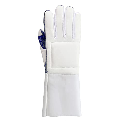 LEONARK Padded Fencing Gloves for Foil Epee and Saber - Leather Mitten for Fencing Match and Bout Practice -1 Pack (Right Hand, XS)
