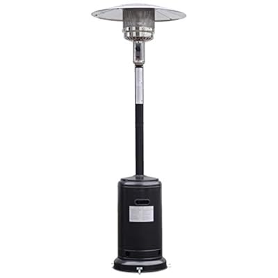 Giantex Patio Heater, 50,000 BTU Steel Propane Heater Lp Gas W/accessories, Floor-Standing Commercial Outdoor Heater (Black)