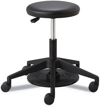24.25 in. Lab Stool, Black