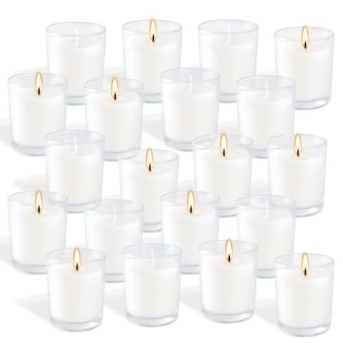 White Soy Wax Glass Cup Candles