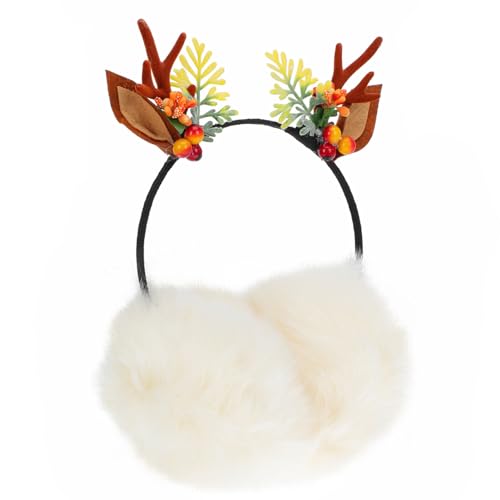 Orejeras de navidad de astas ideales para paseos invernales y fiestas