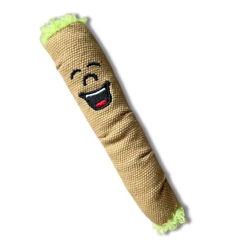 My Name is Lil B, Cute Stuffed Parody Blunt Cat Toy, Funny Catnip Weed Theme Toy, Cool Plush Novelty 420 Gift for Pets & Their Owners, Sized for Cats and Kittens, for Fetch & a Photo Prop