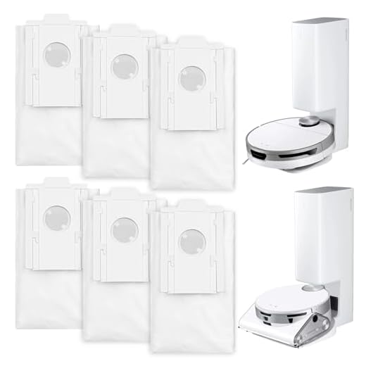 Para SAMSUNG JetBot+/JetBot AI+ VCA-RDB95 Saco de pó para estação de limpeza a vácuo, acessórios de substituição de saco de pó Jet Bot de qualidade (pacote com 6)