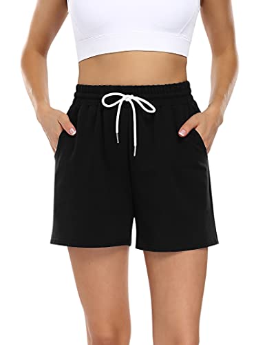 KOJOOIN Kurze Hose Damen Shorts Sommer Kurze Sporthose Baumwolle...