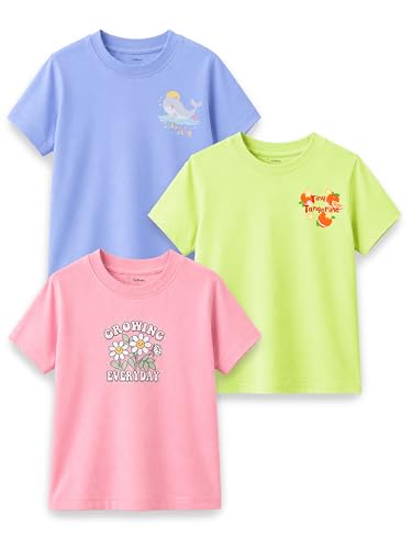 Image of Kidbea Bamboo Kids T-Shirt Ultra-Soft Premium Half Sleeve Graphic Tee for Girls, Casual Summer Wear for Toddlers & Kids