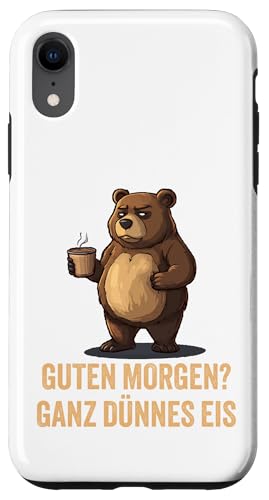 Guten Morgen - �ƂĂ������A�C�X�N���[��(�N�}) - �ʔ����R�[�q�[�f�U�C�� �X�}�z�P�[�X iPhone XR �p