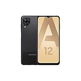 Samsung Galaxy A12 4G – Noir - 64GB - Smartphone Android débloqué - Version Française - Ecouteurs Inclus