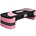 HOMCOM Step Fitness da Aerobica, Stepper Regolabile a 3 Altezze 10-15-20 cm per Allenamento a Casa e Palestra, Rosa