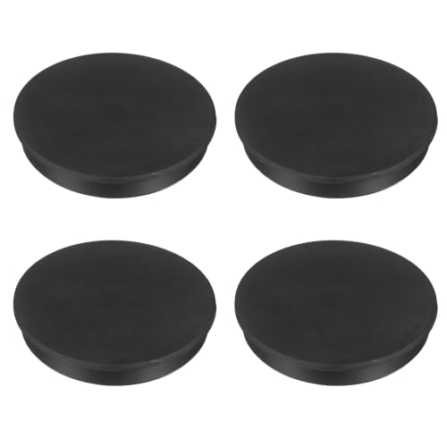 Image of MECCANIXITY 4pcs T-Shaped Silicone Plugs 91.3mm 3-19 /32 Inch Dia Snap in Plug Hole Seal Cover Round Rubber Stopper for 90-91.3mm Holes Kitchen Rubber Bulkheads Waterproof Sealing, Black