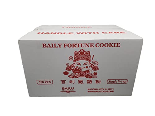 Bailys Fortune Cookies Bulk Box Pack Of Individually Wrapped Snacks, 350 Count #TOP2